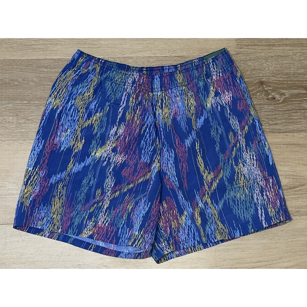 Mens Swim Trunks Shorts S Pull On 5 Inch‎ Inseam Vibrant Abstract Lined